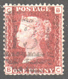 Great Britain Scott 33 Used Plate 97 - BC - Click Image to Close